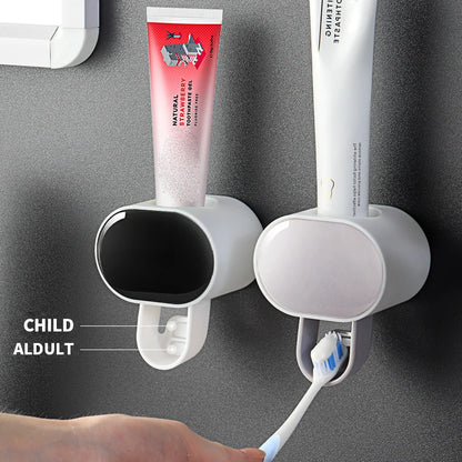 Automatic Toothpaste Dispenser & Toothbrush Holder - Perfect Bathroom Accessory