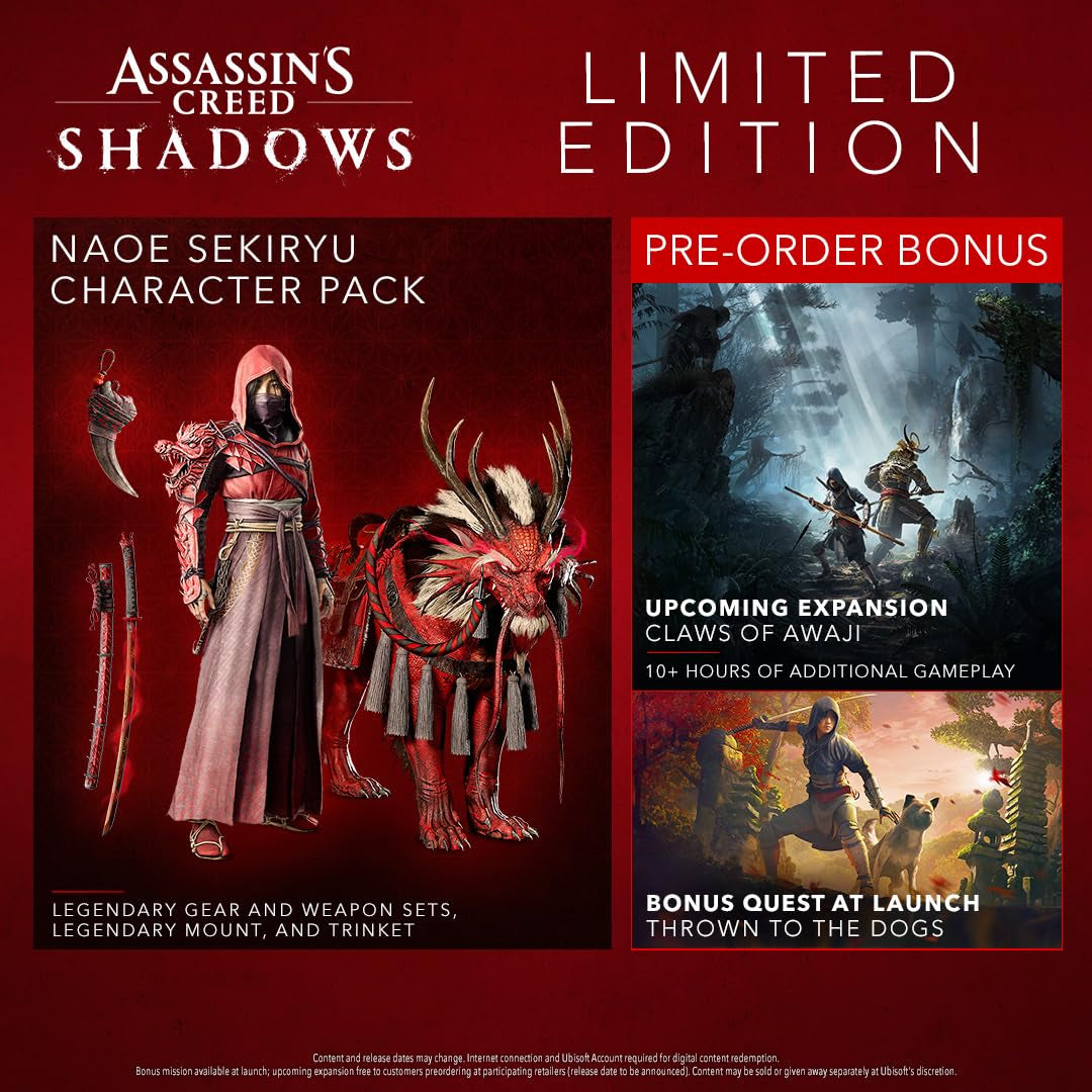 Assassin's Creed Shadows - Limited Edition (Amazon Exclusive) for PlayStation 5