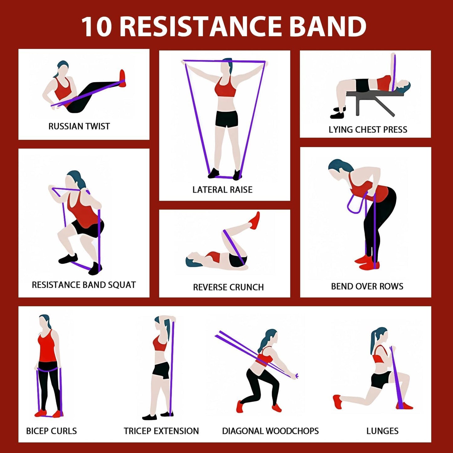 Resistance Bands, Exercise Bands Pull up Assist Bands - Workout Bands Set - Bands for Working Out,Band for Men and Women Fitness Training, Physical Therapy,Home Workouts