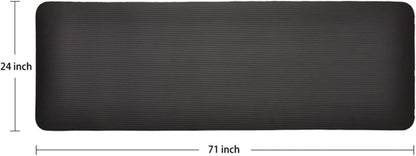 Extra Thick Yoga Mat with Carrying Strap | High-Density 1/2-Inch Mat & Optional Yoga Blocks | Multiple Colors