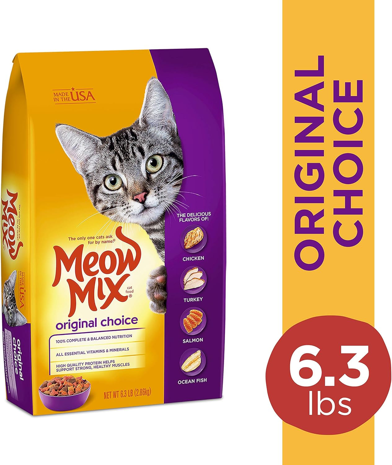 Original Choice Premium Dry Cat Food | 6.3 Pound Bag