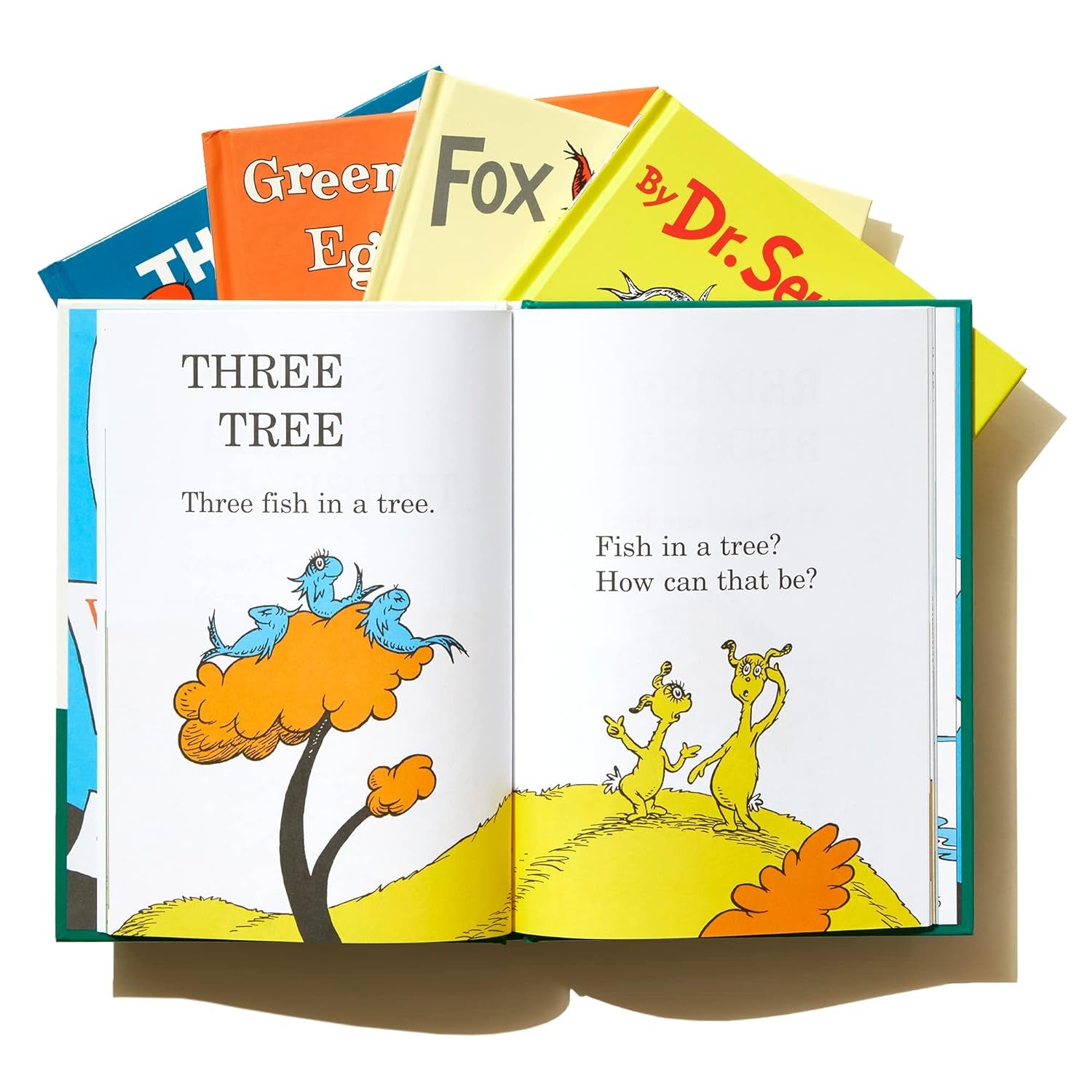 Dr. Seuss Beginner Book Boxed Set - Includes The Cat in the Hat, One Fish Two Fish Red Fish Blue Fish, Green Eggs and Ham, Hop on Pop, Fox in Socks