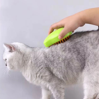 Ultimate 3-in-1 Pet Grooming Brush: Steam, Clean, and Massage for Cats & Dogs