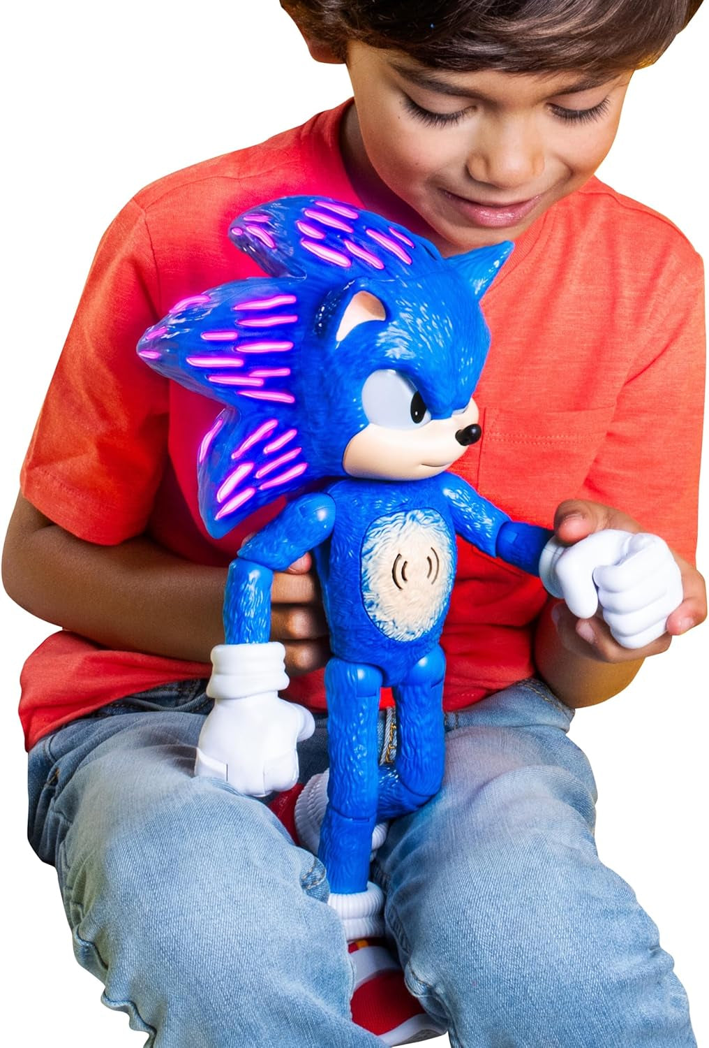 Ultimate Talking Sonic 12-Inch Figure - 30+ Iconic Phrases & Sounds, Light-Up Eyes and Quills