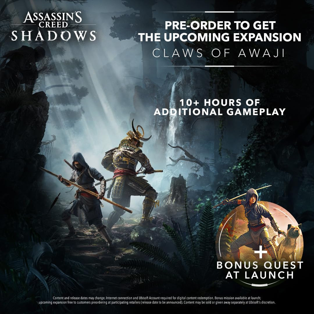 Assassin's Creed Shadows - Limited Edition (Amazon Exclusive) for PlayStation 5