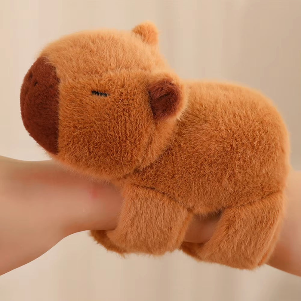 Huggable Capybara Plush Slap Band - Fun Animal Bracelet