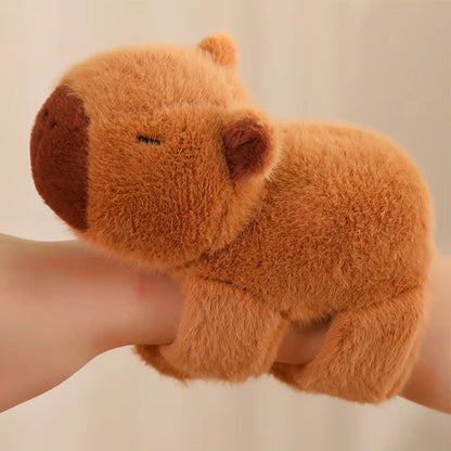 Huggable Capybara Plush Slap Band - Fun Animal Bracelet