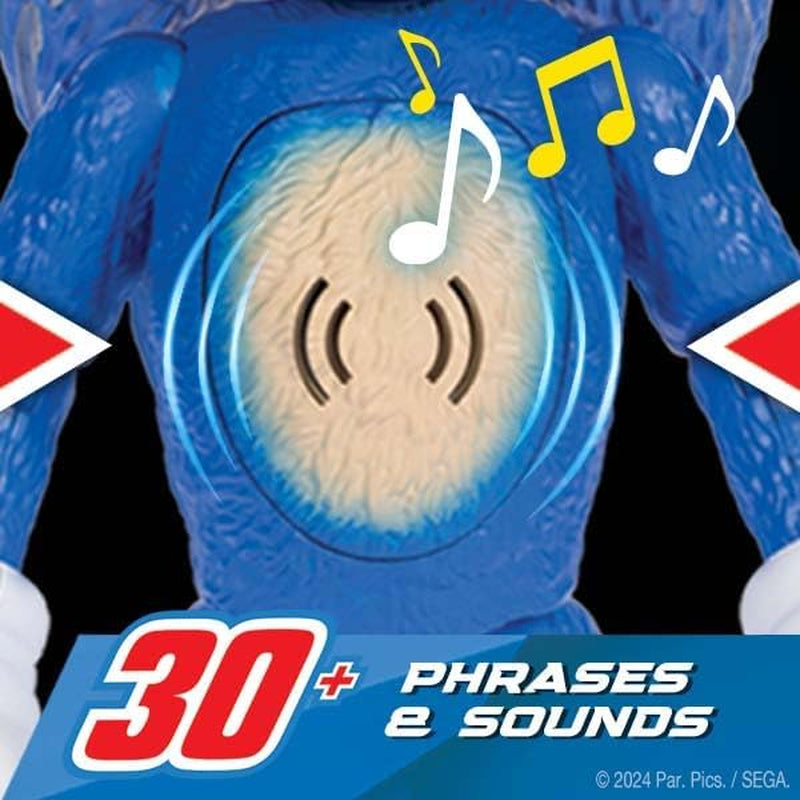 Ultimate Talking Sonic 12-Inch Figure - 30+ Iconic Phrases & Sounds, Light-Up Eyes and Quills